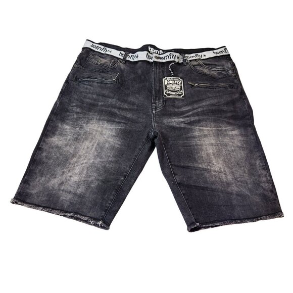 Born Fly Mens Size 42 Shorts Black Denim  Stretch NWT ---15 - Picture 2 of 11